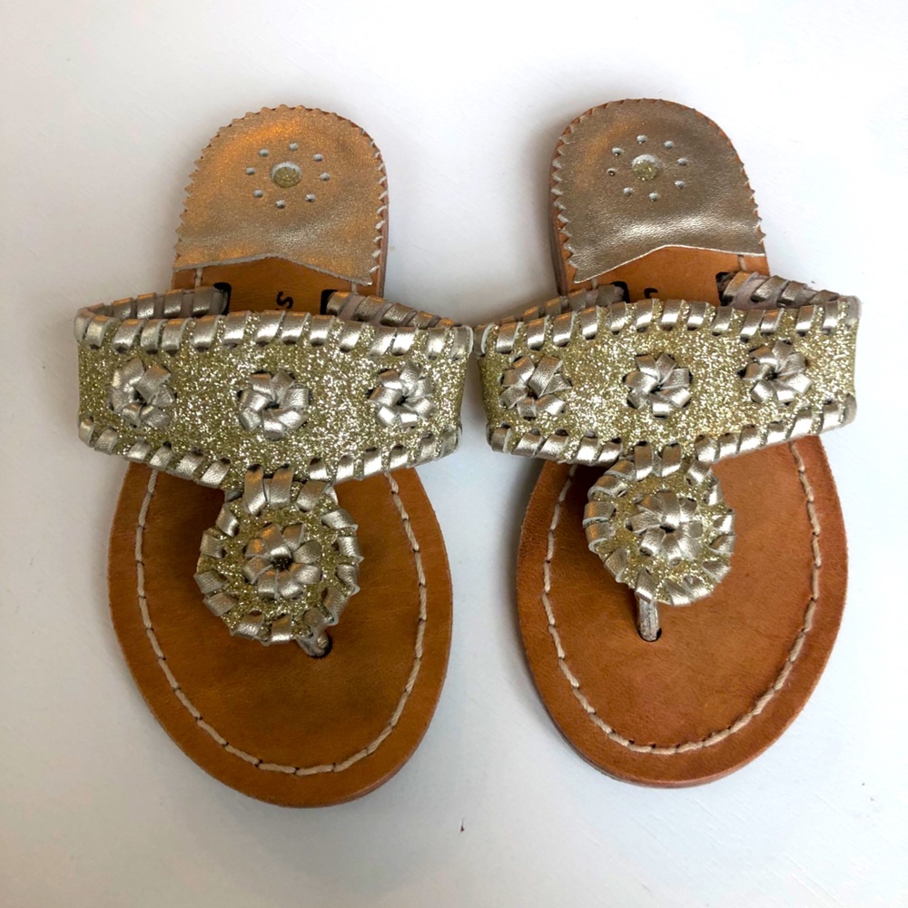 Jack Rogers Toddler Gold Flip Flop